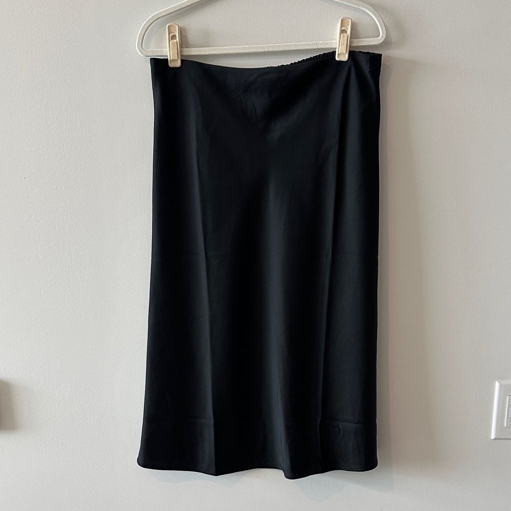 J. Crew Black Midi Skirt